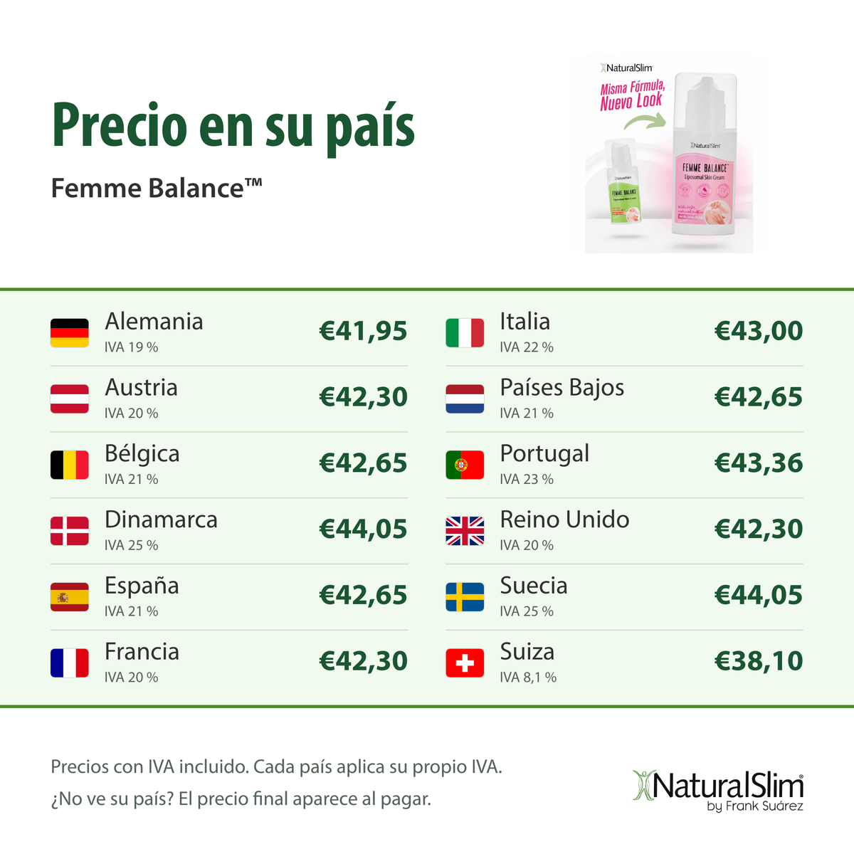 Precio en su país: Femme Balance™