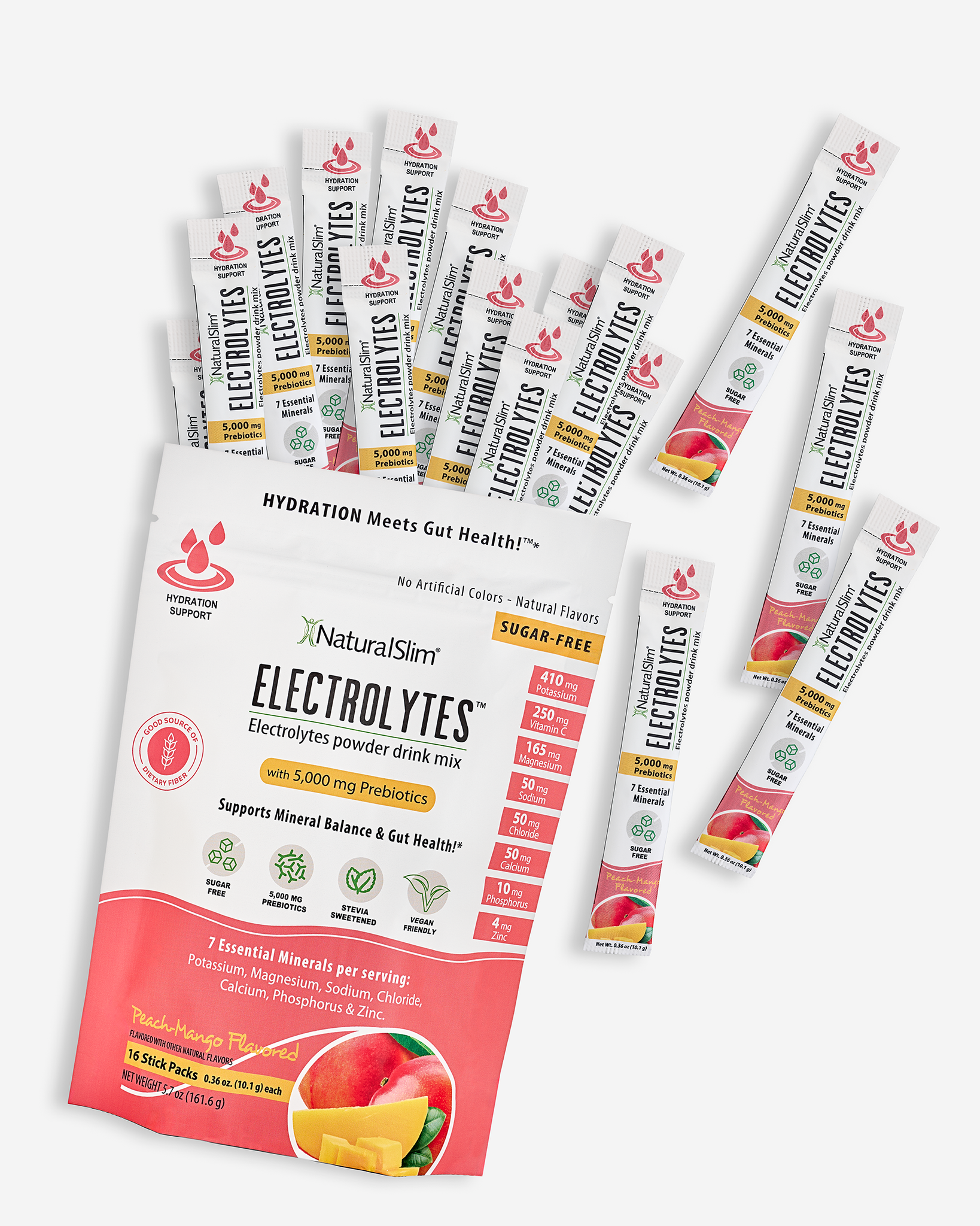NaturalSlim Electrolitos™ Melocotón-Mango