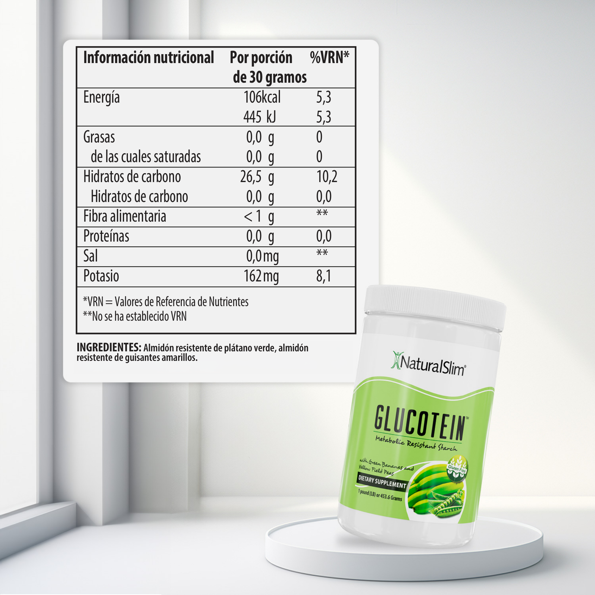 Glucotein información nutricional [facts]
