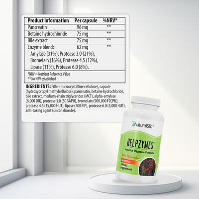 Helpzymes nutritional information