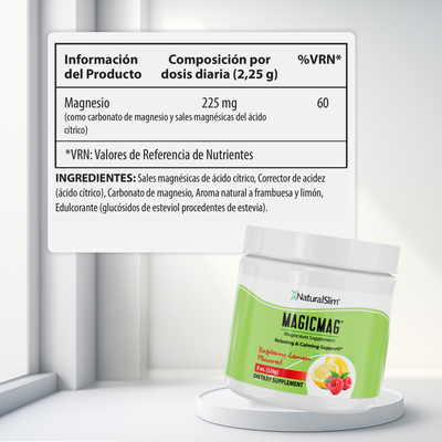 MagicMag Frambuesa-Limón información nutricional