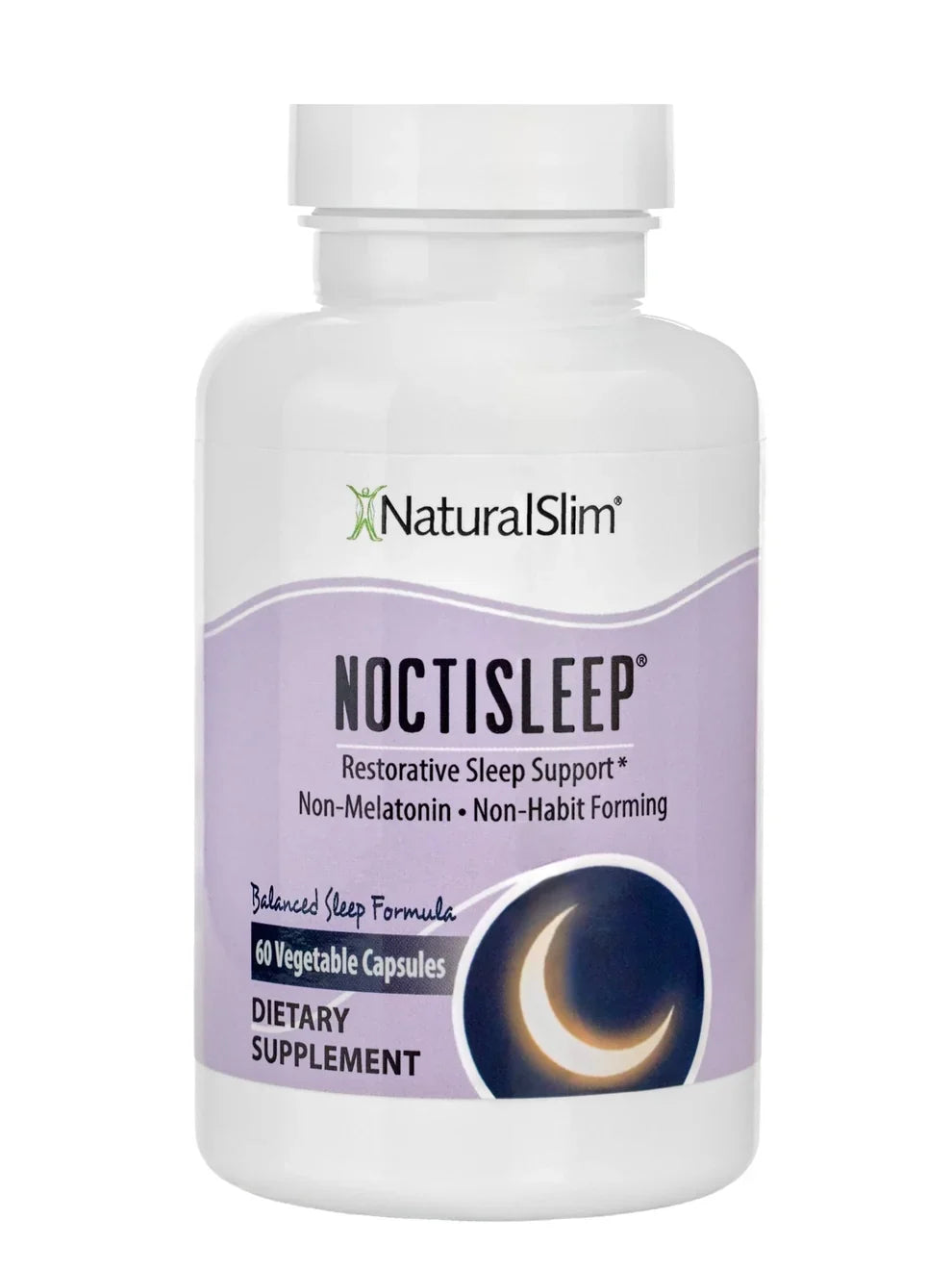 NoctiSleep nighttime formula bottle, 60 vegetable capsules