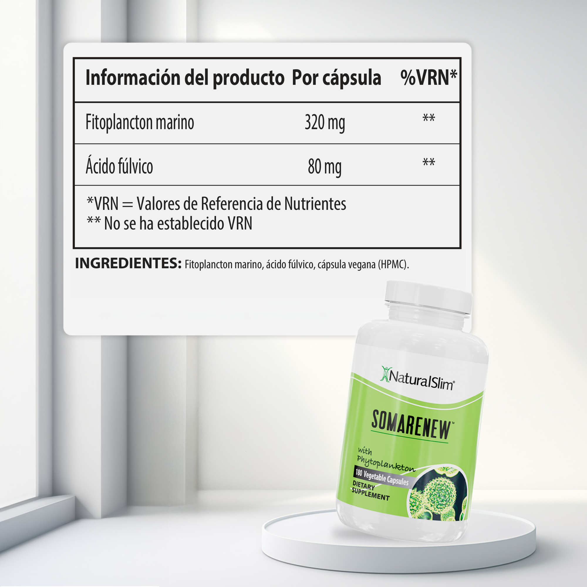 SomaRenew información nutricional [facts:es]