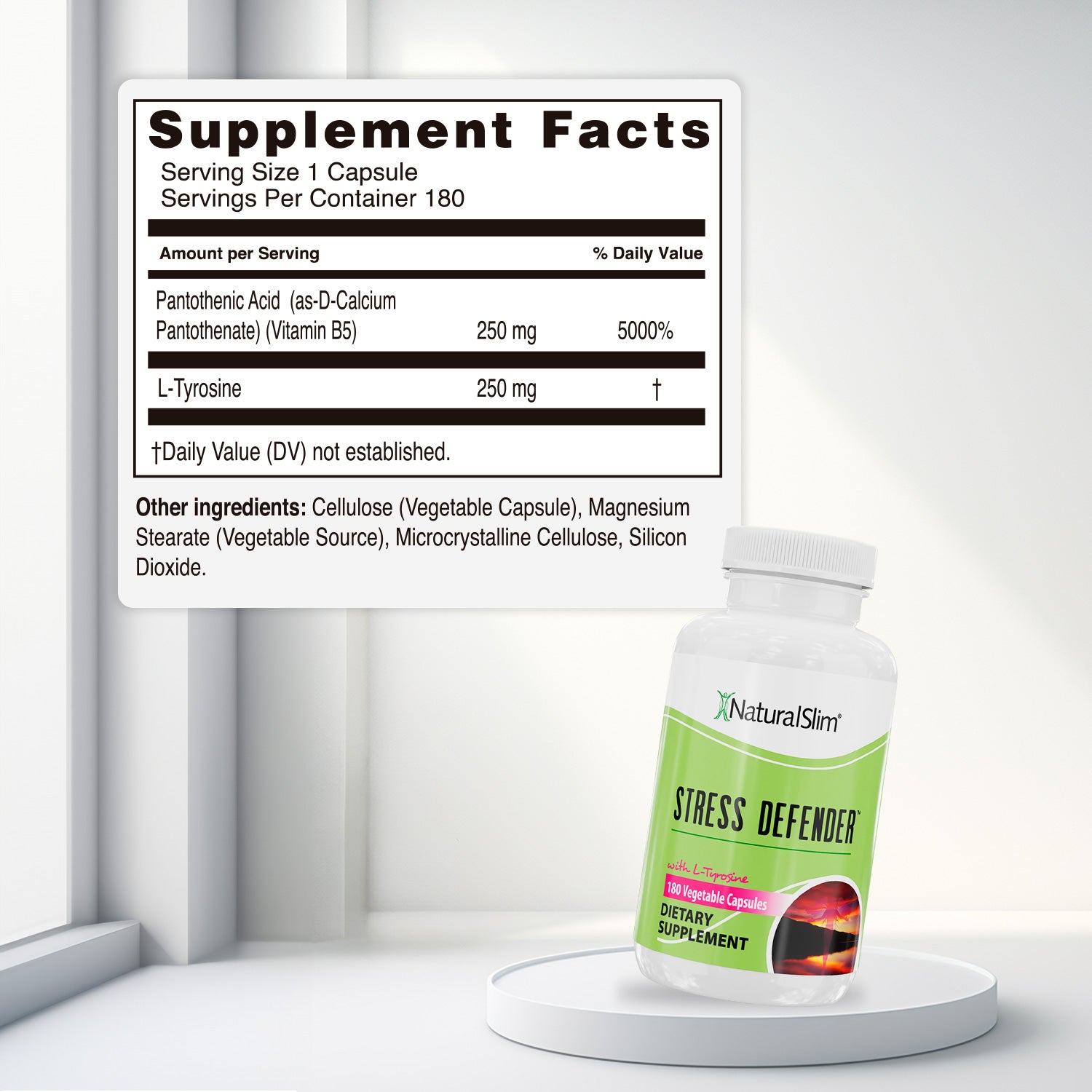 STRESS DEFENDER™ | Con Vitamina B5 y L-Tirosina